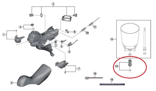 Shimano Entlüfungs-Adapter Scheibenbremse Road 3